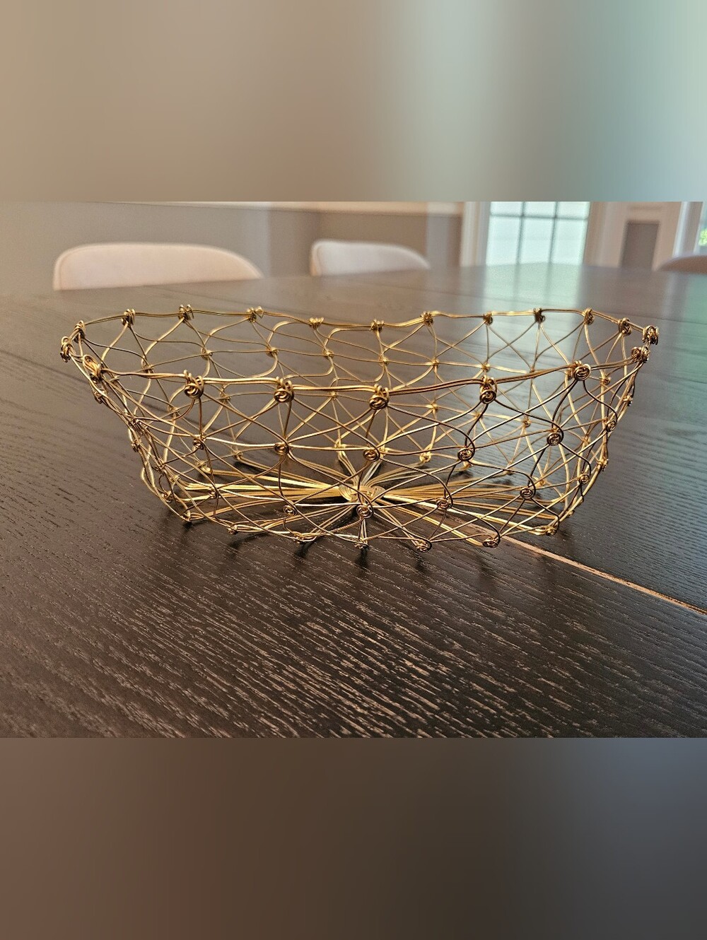 Gold Wire Decorative Bowl - Home Accents